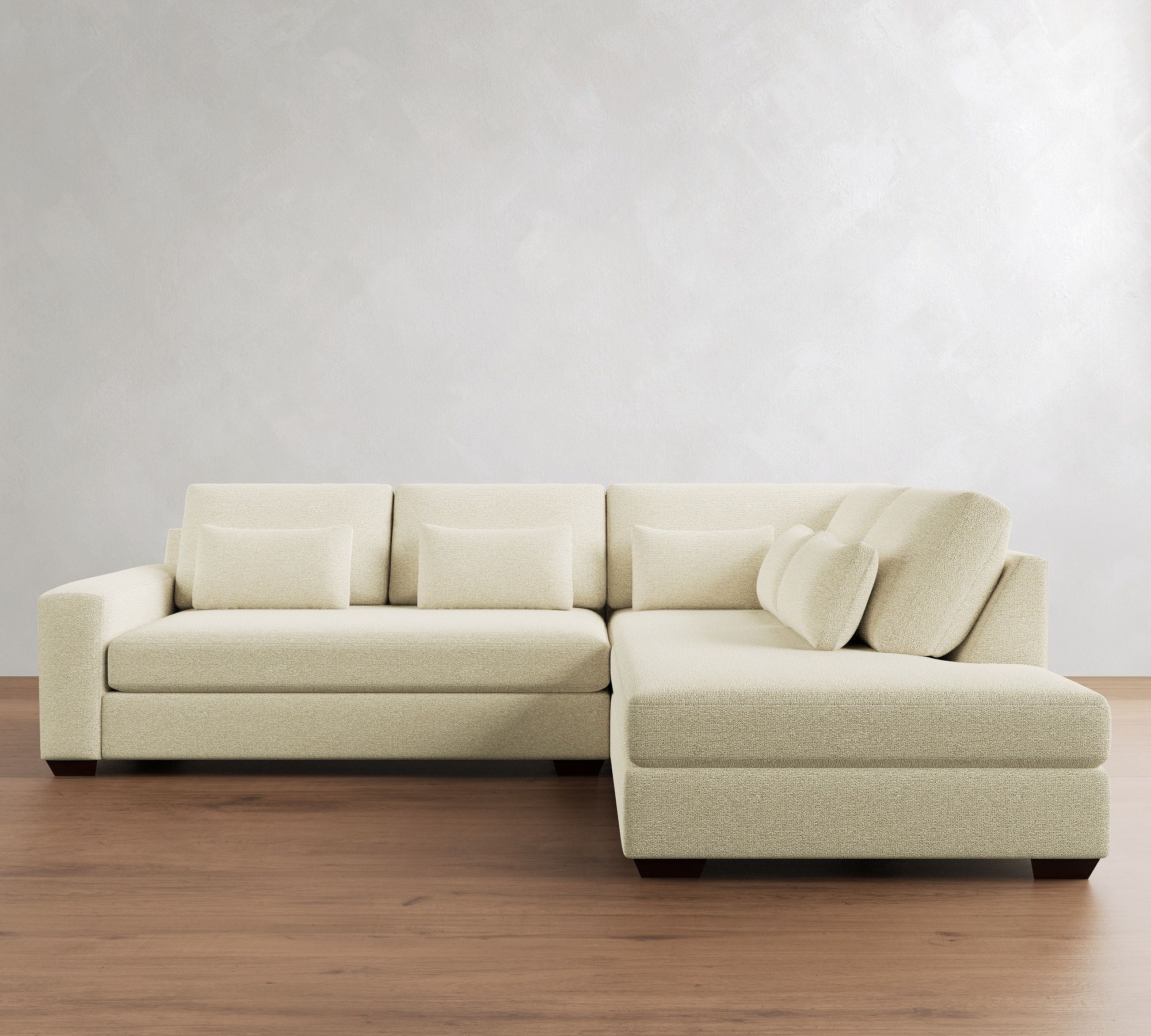 Big Sur Square Arm Deep Seat Return Bumper Sectional (120"&ndash;152") - thumbnail 3