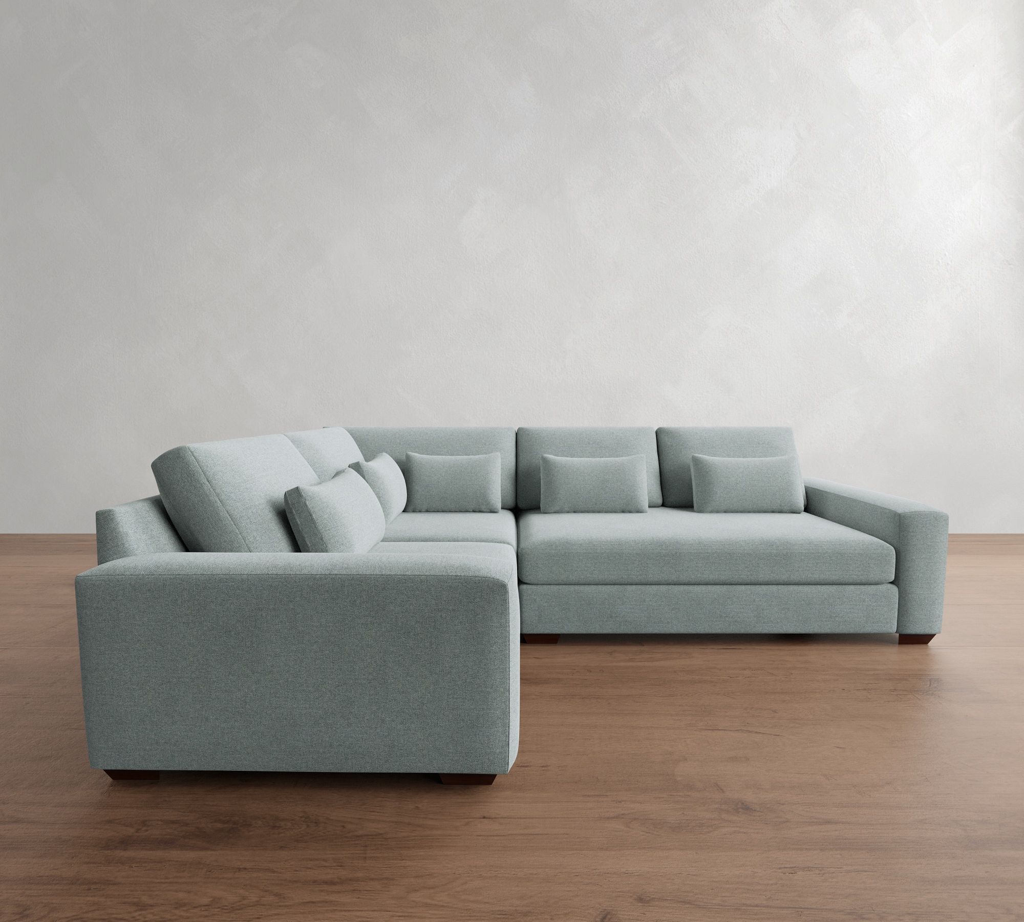 Big Sur Square Arm Deep Seat 3-Piece Sectional (120")