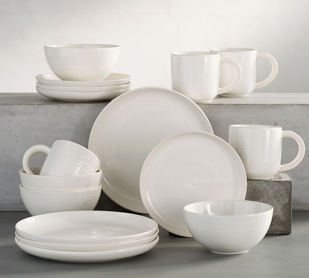Joshua Stoneware 16-Piece Dinnerware Set by Pottery Barn