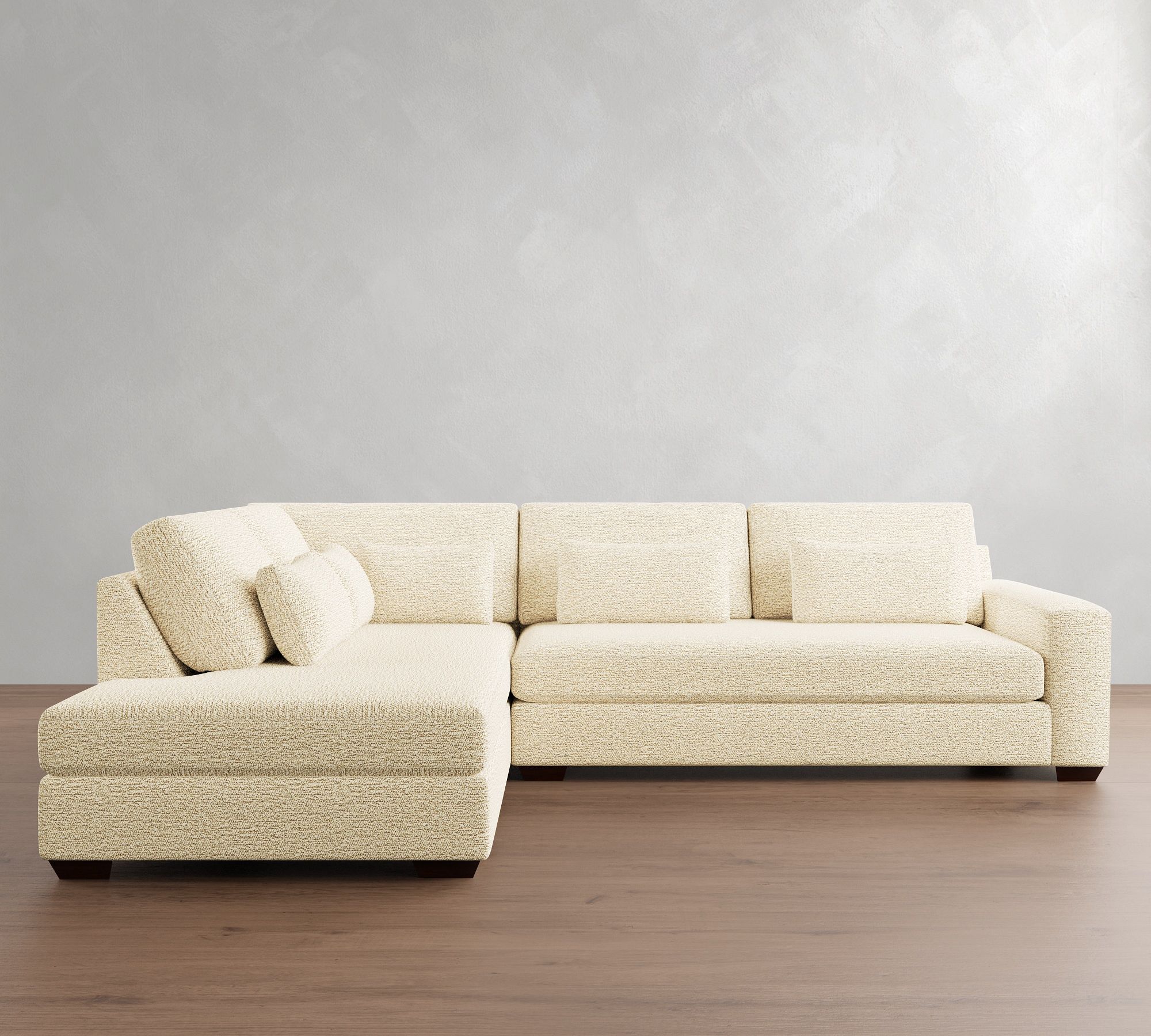 Big Sur Square Arm Deep Seat Return Bumper Sectional (120"&ndash;152") - thumbnail 7