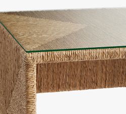 Malibu Glass Top Desk (50")