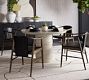 Karo Leather Dining Armchair, Black