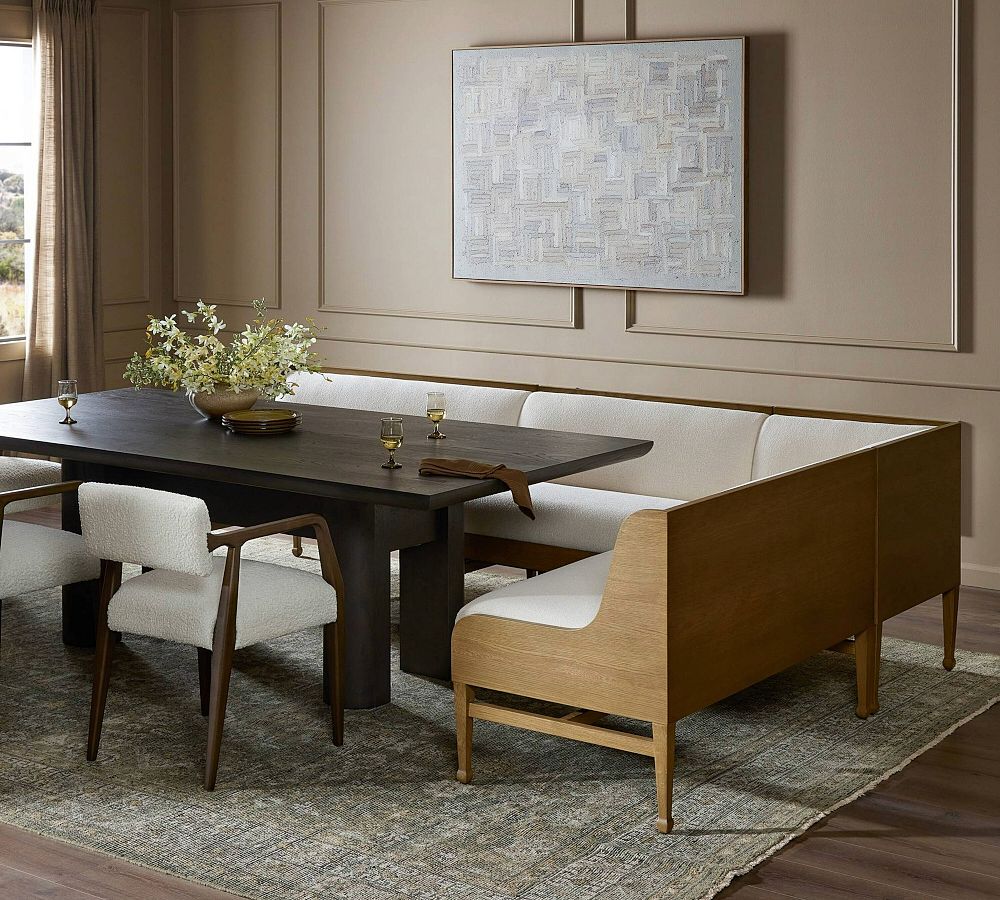 Montana Oak Dining Banquette (113") by Pottery Barn