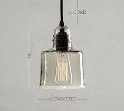 Paxton Glass Pendant (6")