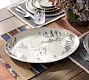 Rustic Forest Stoneware Oval Platter