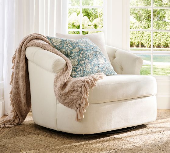 Sutton Swivel Chair by Pottery Barn