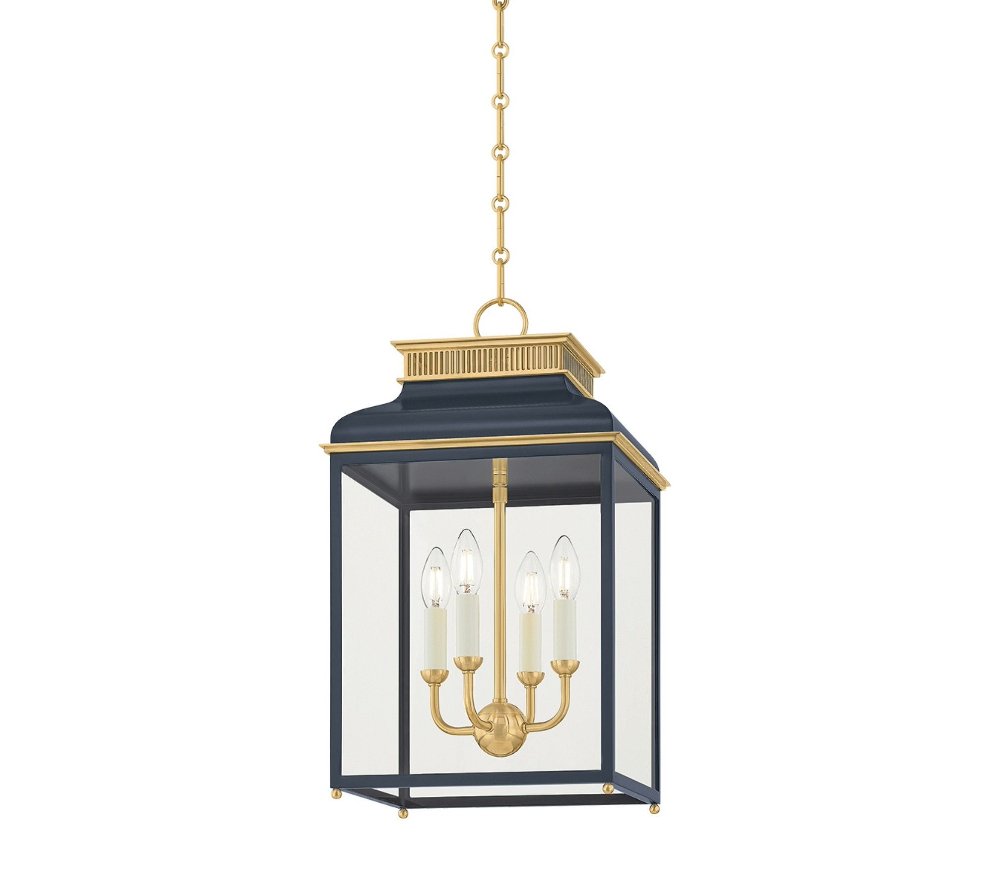 Tommy Metal Square Indoor/Outdoor Lantern Pendant (22")