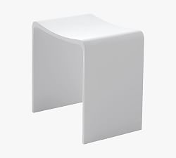 Elvan Acrylic Shower Stool