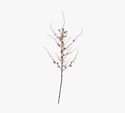Faux Peach Blossom Half Dozen Stems