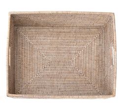 Tava Handwoven Rattan Rectangular Storage Basket