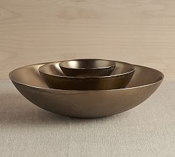 Open Box: Stinson Handcasted Aluminum Nesting Serving Bowls - Set of 3
