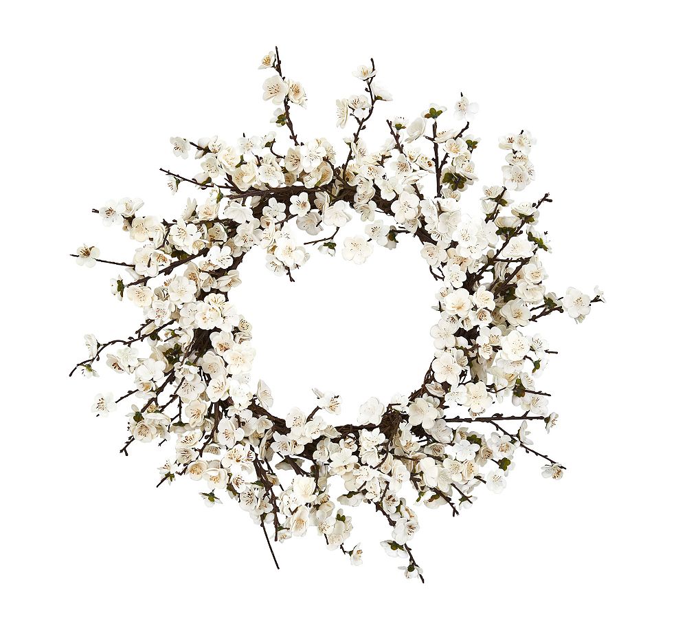 Faux Plum Blossom Wreath thumbnail 3
