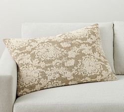 Josephine Damask Lumbar Pillow Cover
