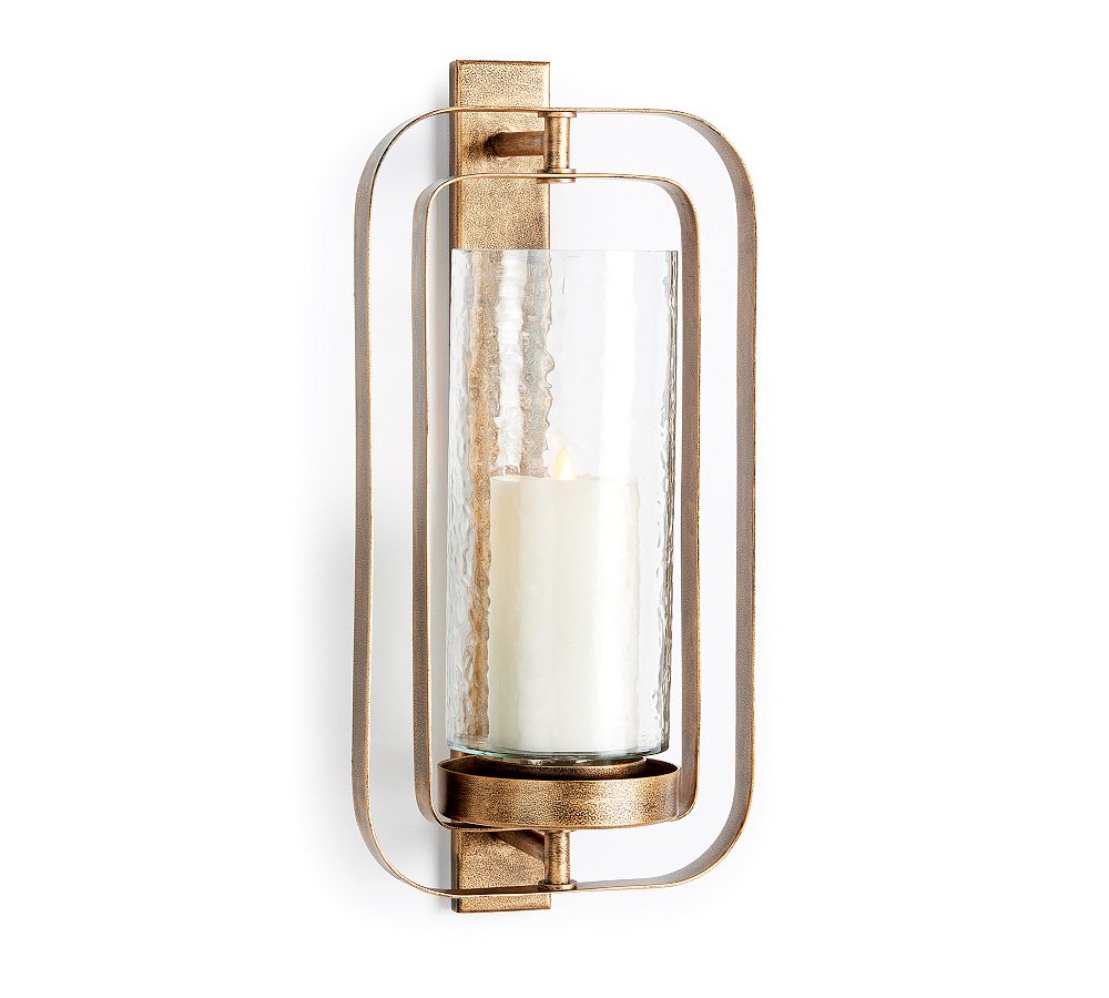 Mollie Hammered Glass Sconce by Pottery Barn