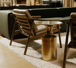 Luciano Round Metal Accent Table (14.5")