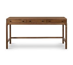 Open Box: Zena Writing Desk with Drawers, 60" - Natural