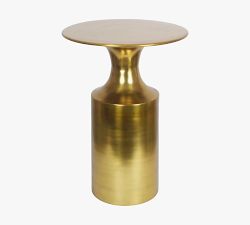 Luciano Round Metal Accent Table (14.5")