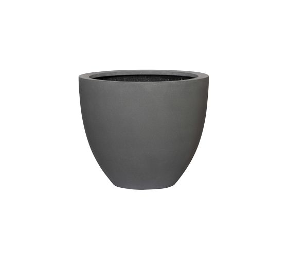 Palma Short Lightweight Handcrafted Fiberstone Indoor/Outdoor Planter