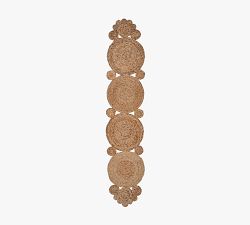 Circular Hand-Braided Jute Table Runner