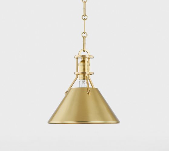 Jocelyn Flared Metal Pendant (9.5"-16") by Pottery Barn