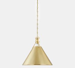 Jocelyn Flared Metal Pendant (9.5"-16")
