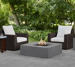 Arbor Concrete Low Square Fire Pit Table (40")