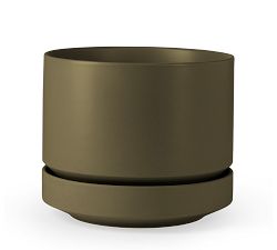 Modern Olive Ceramic Planters