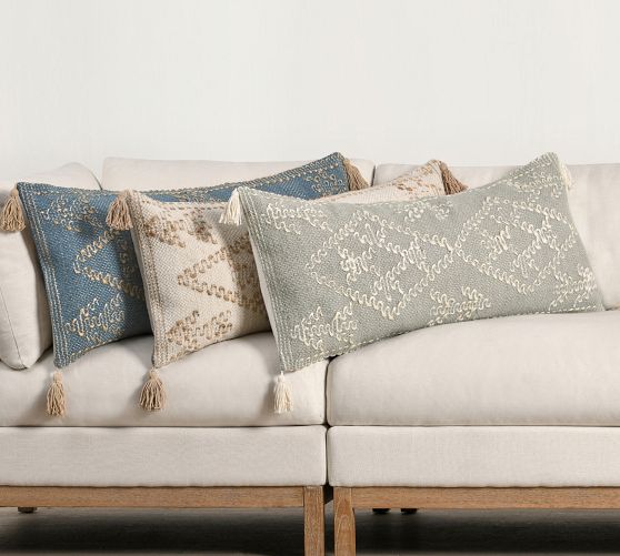 Caterine Handwoven Lumbar Pillow