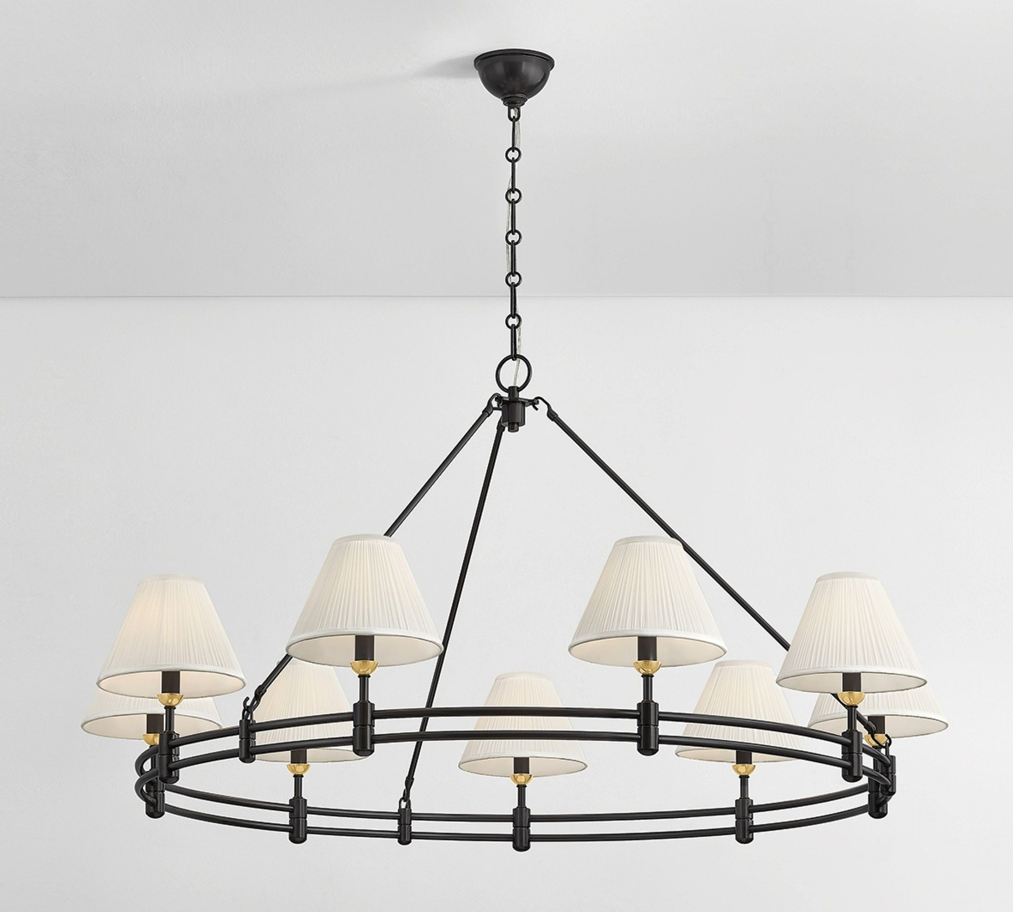 Jamey Large Shaded Round Chandelier (50")