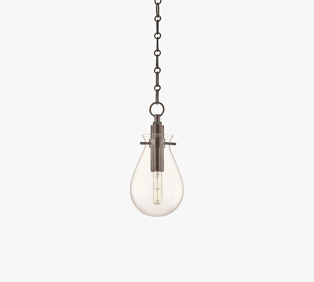 Mayla LED Glass Pendant (8"-18") - Small 7.5", Bronze