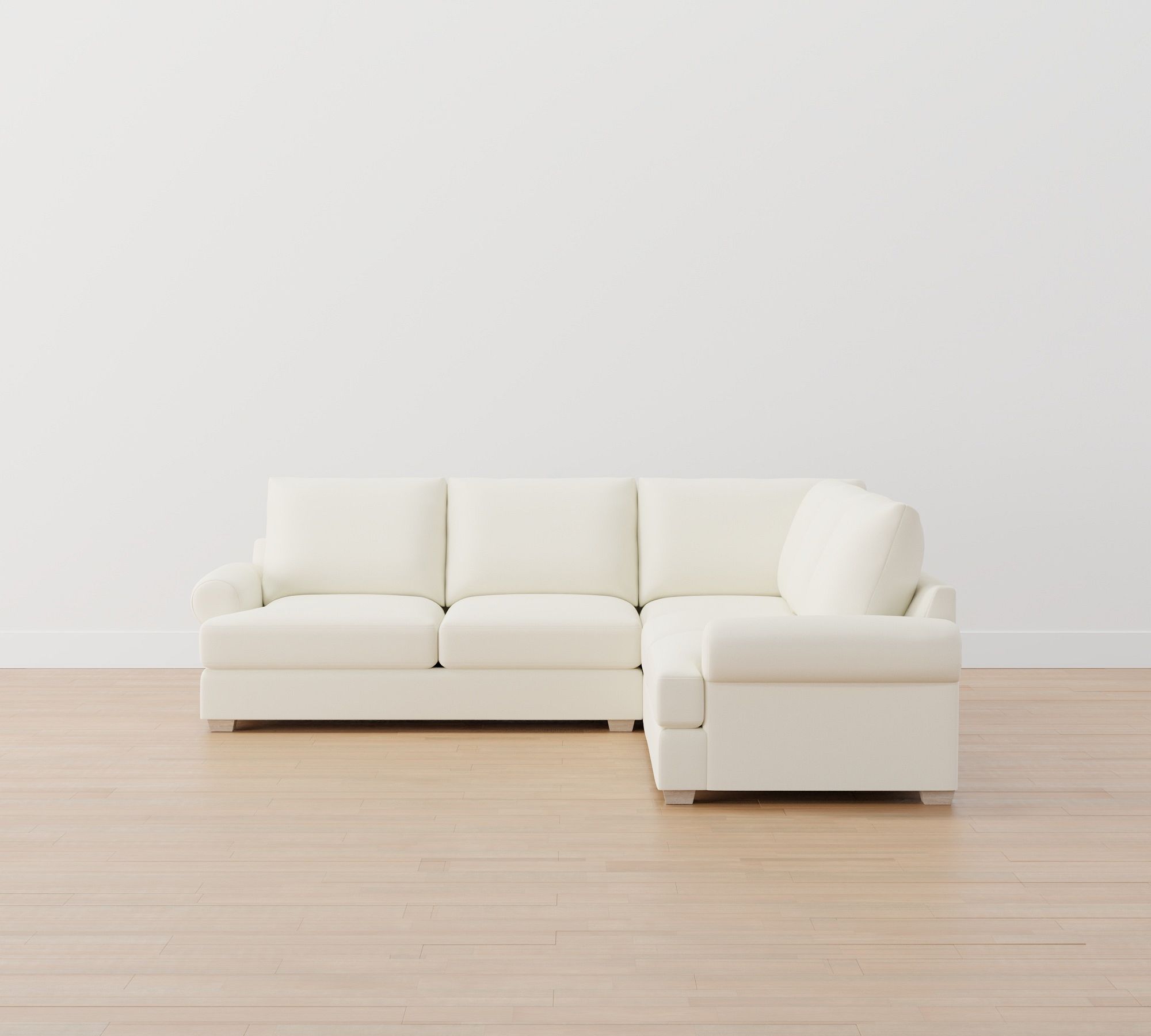 Canyon Roll Arm 3-Piece L-Shaped Sectional (121")