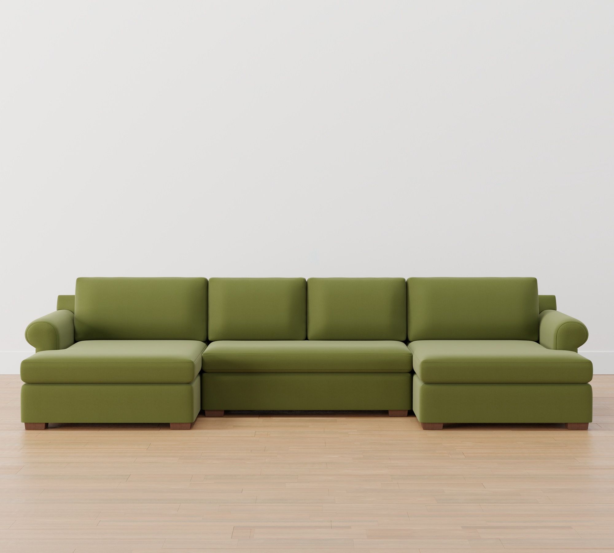 Shasta Roll Arm Double Chaise Sectional (149")