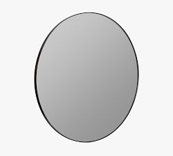 Slim Profile Round Wall Mirror
