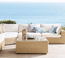 Kostas Wicker Square Outdoor Coffee Table