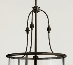 Oxford Lantern Metal Pendant (13")