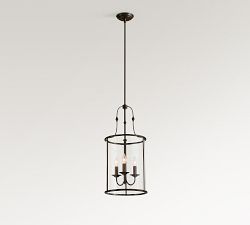 Oxford Lantern Metal Pendant (13")