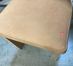Open Box: Aldon Leather Dining Chair - Nubuck Camel, Maize
