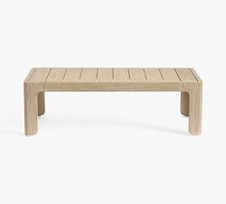 Open Box: Aptos Rectangular Outdoor Coffee Table (52") - Sandwash