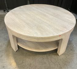 Open Box: Aptos Round Coffee Table (40") - Sandwash