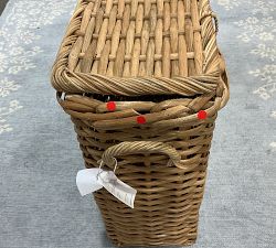 Open Box: Aubrey Handwoven Oversized Lidded Basket - Natural