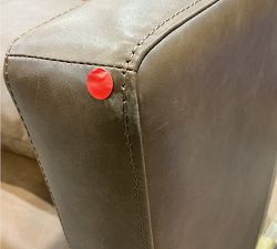 Open Box: Ayden Barrel Swivel Armchair (32") - Vintage Caramel
