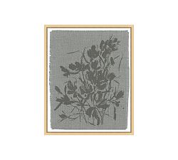 Open Box: Crocus in Sky, Hellebore in Lake, &amp; Poppy in Linen by Kelly Ventura (13"W x 16"H)