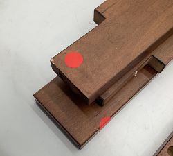 Open Box: Cue Stick Wall Mount Storage Rack - Rustic Mahogany