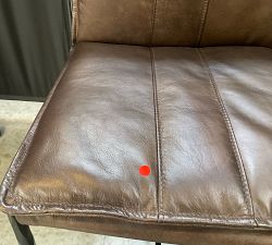 Open Box: Eugina Leather Counter Stool (27") - Antique Brown