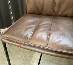 Open Box: Eugina Leather Counter Stool (27") - Antique Brown