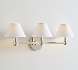 Open Box: Everett Metal Triple Sconce (24") - Polished Nickel