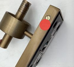 Open Box: Frances Alabaster Double Tube Sconce (22") - Tumbled Brass