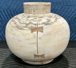 Open Box: Handcrafted Butterfly Joint Collection, Large (12.75"H) - Whitewash