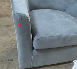 Open Box: Hyde Swivel Chair - Performance Everydayvelvet™ Slate