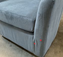 Open Box: Hyde Swivel Chair - Performance Everydayvelvet™ Slate